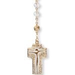 Terço de Cristal  - Disco Pai Nosso em Conta Laminada - Image 95