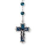 Terço de vidro -com anilhas e relíquia - Image 7