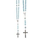 Terço de Cristal c/Pai Nosso Murano,8mm, c/caixa - Image 3