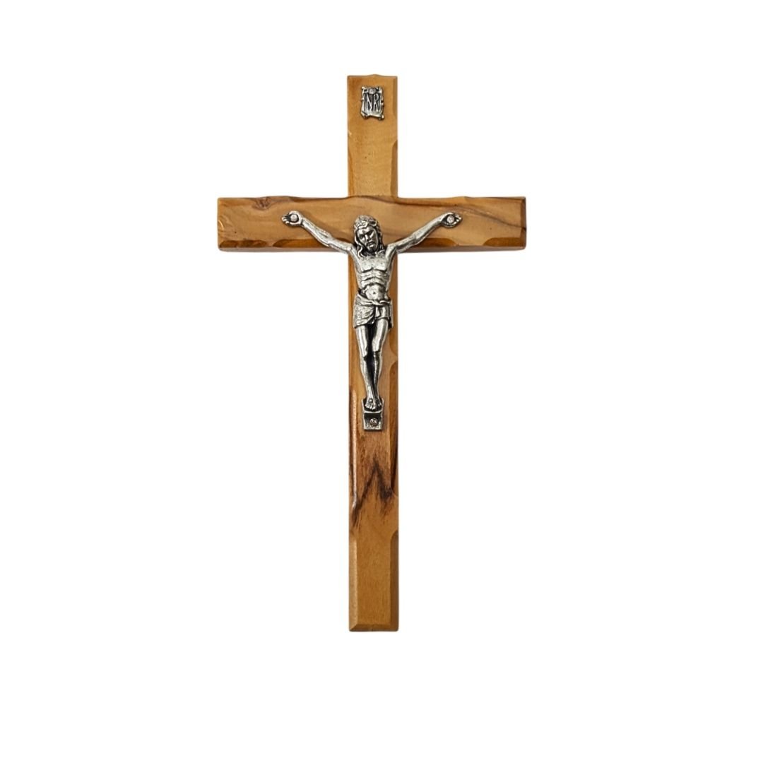 2293983596_CRR510 Crucifixo em Madeira de Oliveira p/ Pendurar c/Cristo de Metal, Vários Tamanhos - Image 1
