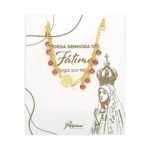 Pulseira banhada a ouro 18K c/Medalha Aparição de Fátima - Várias Cores - Image 6