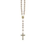 Terço de Vidro c/ Anilhas Douradas 8MM - Image 3