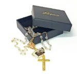 Terço de Cristal Multifacetado dourado 7MM - Image 4