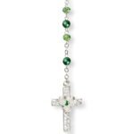 Terço de cristal com pérolas - cruz e passador em esmalte - Image 5