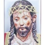 Painel Bilaminado Folha de Alumínio c/ prata vaporizada com ceramica Santo Cristo