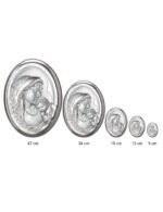 Painel Bilaminado Prata 999°°Amor de Mãe Oval - Image 2