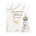 Pulseira Banhada a Ouro 18K c/Contas e Medalha Nossa Senhora de Fátima - Image 4