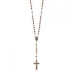 Terço de Madeira Facetada Quadrado