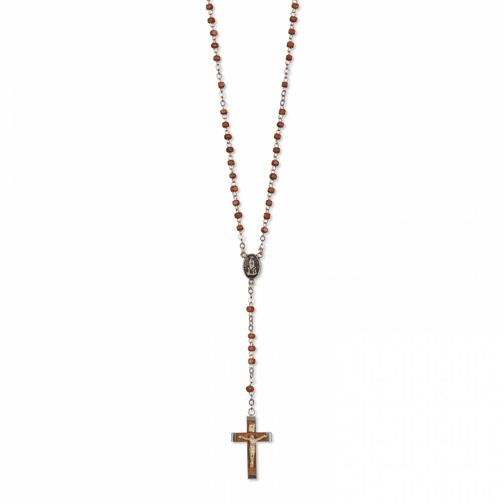 2704830723_T3111 Terço de Madeira Facetada Quadrado - Image 1