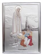 Aparição de Fátima - em cerâmicaPainel BilaminadoFolha de Alumínio c/ prata vaporizada