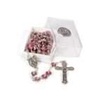 Terço de Metal Formato Coração Nª Srª Resina - Image 8