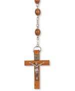 Terço de Madeira de Oliveira Oval - Image 2