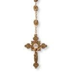 Terço de metal Nª Srª de Fátimac/ rosas