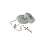 Terço/Fio de Cristal Prateado c/caixa, 6mm - Image 10