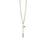 Terço de Cristal  - Disco (pequeno) Pai Nosso em Conta Laminada - Image 14