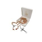 Terço de Cristal, Facetado Hexagonal c/duas cores, 8MM