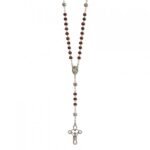 Terço de Madeira Com Rosas