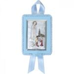 Aparição de Fátima- em cerâmicaPainel BilaminadoFolha de Alumínio c/ prata vaporizadac/ laço