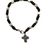 Pulseira Corda Cubos Metal