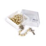 Terço de Pérola Paz c/ Caixa Prateado - Image 6