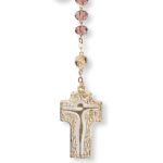 Terço de Cristal  - Disco Pai Nosso em Conta Laminada - Image 7