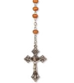 Terço de Madeira Pai Nosso Virgem Metal - Image 5