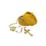 Terço/Fio de Cristal Dourado c/caixa, 6mm - Image 18