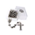 Terço de Metal Formato Coração Nª Srª Resina - Image 12