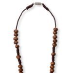 Terço de Madeira - em corda(conta redonda) C/ fecho metálico - Image 2