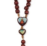 Terço de Madeira Corda Pai Nosso Coração c/ Foto - Image 2