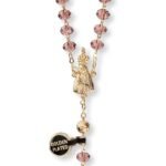 Terço de Cristal  - Disco Pai Nosso em Conta Laminada - Image 6