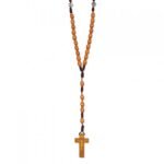 Terço de Madeira com Pai Nosso Metal