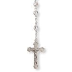 Terço de Cristal Vidrado com anilhas Pai Nosso - Image 3