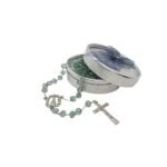 Terço/Fio de Cristal Prateado c/caixa, 8mm - Image 8