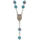 Terço de Cristal Disco Rosas Murano - Image 3