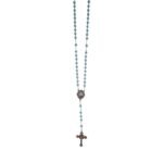 Terço de Cristal c/Passador e Cruz em Ouro Rosa, 8MM - Image 3