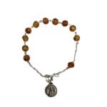 Pulseira de Cristal 6mm Fosco c/Faces Cortadas Brilho