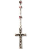 Terço de Metal Coração Pequeno C/ Resina - Image 3