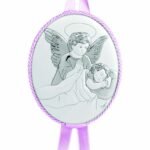 Painel Bilaminado Folha de Alumínio c/ prata vaporizada Anjo da Guarda