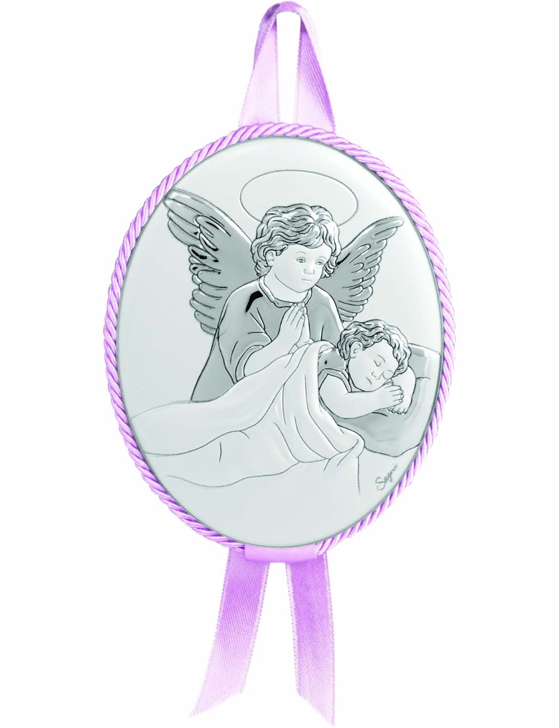 4026525209_A31041_R Painel Bilaminado Folha de Alumínio c/ prata vaporizada Anjo da Guarda - Image 1