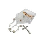 Terço de Cristal c/Pai Nosso Murano,8mm, c/caixa