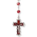 Terço de vidro -com anilhas e relíquia - Image 2