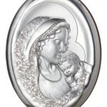 Painel Bilaminado Prata 999°°Amor de Mãe Oval