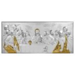 Painel Bilaminado Prata Vaporizada Última Ceia - cores