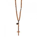 Terço de Madeira de Oliveira Corda