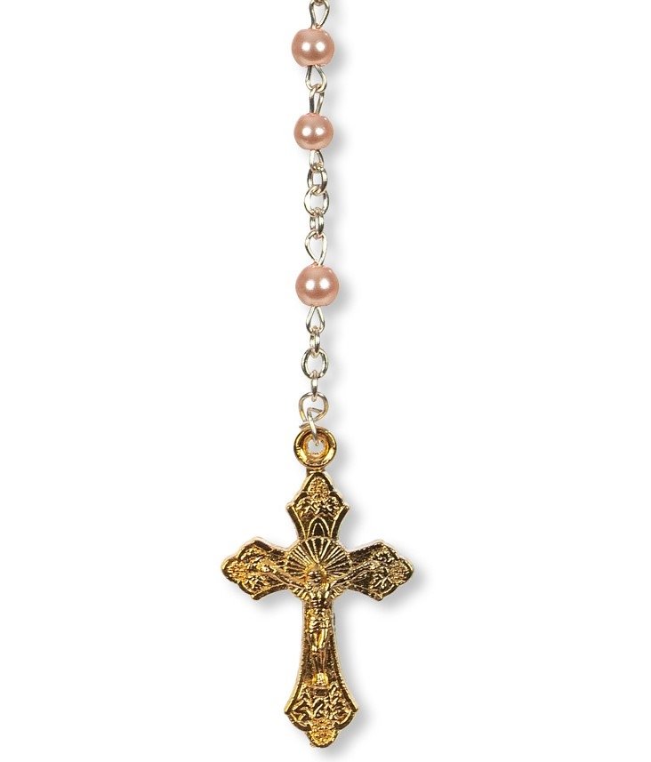 Terço de Pérola Paz c/ Caixa Dourado - Image 4