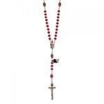 Terço Cristal Disco c/ Pai Nosso Anilha Chapéu Metal - Image 17