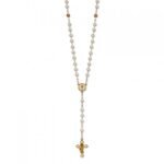 Terço de Plástico Acetinado c/ Pai Nosso de Cor Cruz e Passador Comunhão - Image 2