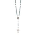 Terço de cristal disco 8MM Decorado à Mão c/Esmalte