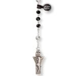 Terço de Cristal  - Disco (pequeno) Pai Nosso em Conta Laminada - Image 3